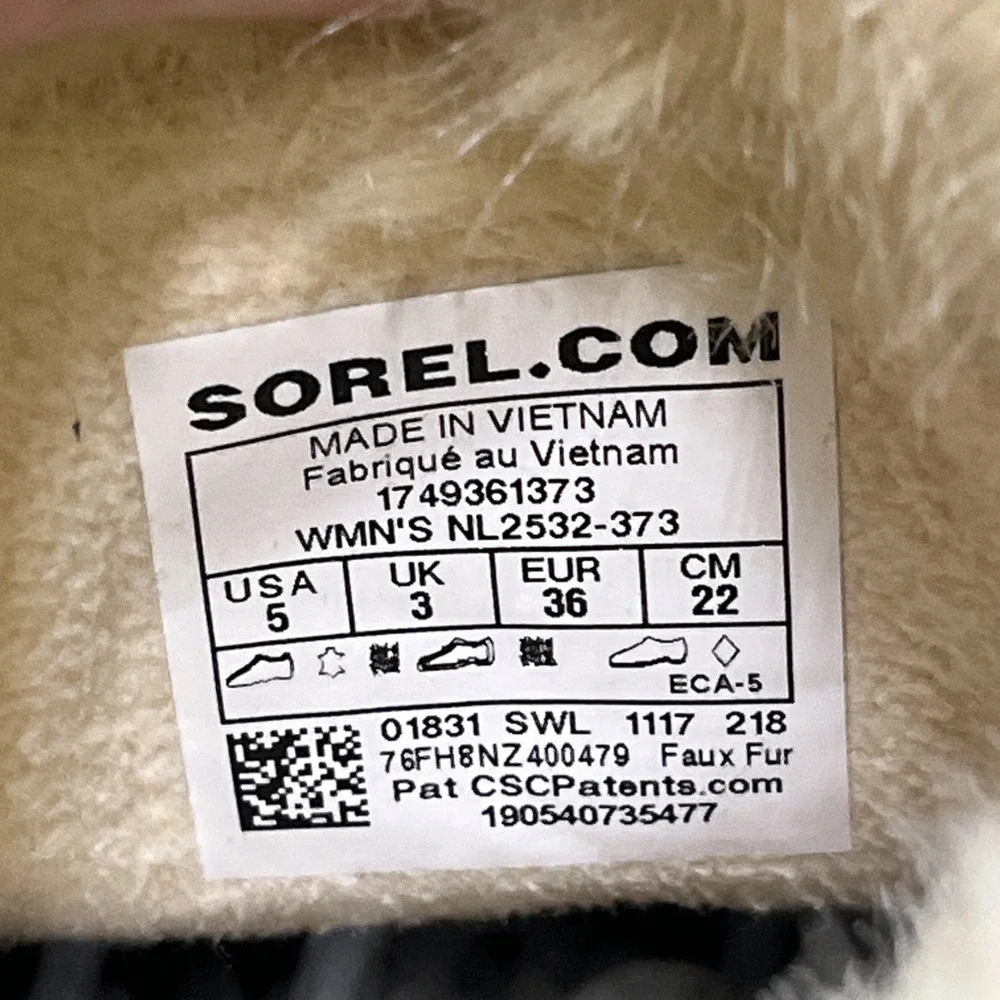 Sorel Tivoli II Boots Curry Beige Lined Waterproof Lace Up Size 5 Outdoor